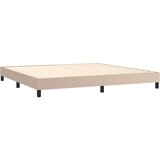  box spring s madracem cappuccino 200x200cm umjetna koža | shoptok.hr