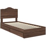 Krevet s od storage Smeđi hrast 70 x 190 cm Konstruirano drvo | Eponuda.com