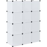  Modularni ormarić s 9 odjeljaka 109x36,5x143 cm bijeli | shoptok.hr