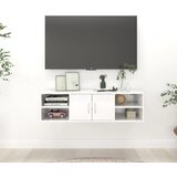 vidaXL zidna polica visoki sjaj bijela 102 x 30 x 29 cm od iverice Cijene