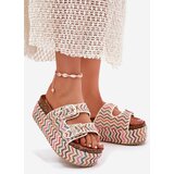 Boto Women's Sandals On Chunky Platform With Weaving And Buckles Multicolor | ePonuda.com