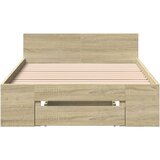  Okvir za krevet s ladicom boja hrasta 90x190 cm drveni | shoptok.hr