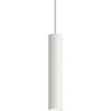 QAZQA Dizajnerska viseča svetilka bela GU10 50mm IP44 - Tuba | Shoptok.si