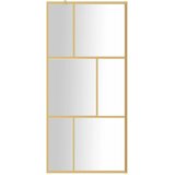  Stijenka za walk-in tuš sa staklom ESG zlatna 90 x 195 cm | Eponuda.ba
