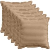  Presvlaka za jastuk 6 kom. HOUTEN Smeđa 35 x 35 cm Kord | shoptok.hr