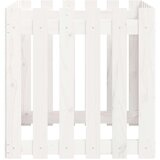  Sadilica s izgledom ograde bijela 60x60x60 cm od borovine | shoptok.hr