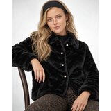 Only Plašči ONLMILLA FAUX FUR JACKET Črna | Shoptok.si