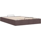 vidaXL Okvir za krevet bez madraca tamnosmeđi 140 x 190 cm od tkanine | shoptok.hr