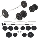 vidaXL Set Šipki i Utega 30 kg | shoptok.hr