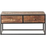 vidaXL Klubska mizica 90x50x40 cm robusten akacijev les | Shoptok.si