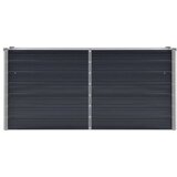  Povišena vrtna gredica antracit 160x40x77 cm pocinčani čelik | Eponuda.ba