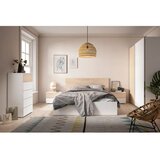 Marckeric Bijeli bračni krevet s prostorom za odlaganje i podnicom 160x200 cm Sahara - | shoptok.hr