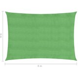  Senčno jadro 160 g/m² svetlo zeleno 6x8 m HDPE, (20965420) | Shoptok.si