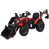  Dječji električni traktor s prikolicom 720-T &amp;ndash; crveni Slike