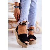 Kesi Espadrilles sandals on the platform of black Jeannie | shoptok.hr