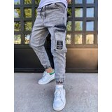 DStreet Light gray men's cargo jeans UX3309 Cene