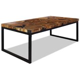 Furnova Klubska mizica tikovina in smola 110x60x40 cm, (21914931) Cene