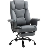 Nesta Pisarniški stol z ležečo funkcijo 150°, zložljiv, ergonomski, z vzglavnikom, nastavljiva višina, nosilnost do 135 kg, siv, (5000494022) | Shoptok.si