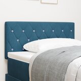 vidaXL Naslon za glavu s kristalnim gumbima, tamnoplavi, 90 cm, baršun | shoptok.hr