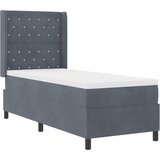  Krevet s opruga kutije s madracem Tamno siva 80 x 200 cm Baršun | shoptok.hr