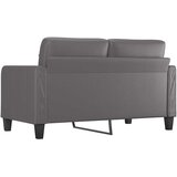  Dvosjed od tkanine siva 140 cm od umjetne kože | Shoptok.si