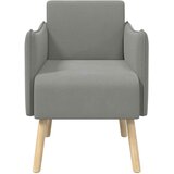  Ukrasna fotelja Tamnosiva Zrnasti baršun | shoptok.hr