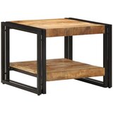 Furnova Kava miza 50x50x38 cm Masivni neobdelan les Mango, (21913717) | Shoptok.si