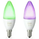 Philips hue LED žarulja White & Color Ambiance (E14, 5,3 W, RGBW, Podesiva temperatura boje, 2 Kom.)