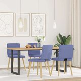  Blagovaonske stolice od tkanine 4 kom traper-plava | shoptok.hr