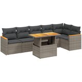  7-dijelni set vrtnih sofa sivi od poliratana | shoptok.hr