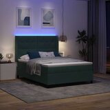  Krevet s opruga kutije Tamnozelena 160 x 200 cm Baršun | shoptok.hr