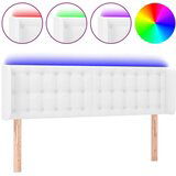  Posteljno vzglavje belo 147x16x78/88 cm umetno usnje, (20793002) | Shoptok.si