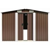  Vrtno spremište 257 x 489 x 181 cm metalno smeđe | shoptok.hr