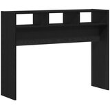 vidaXL konzolna miza Črn hrast Les 105 x 30 x 80 cm Črna konzolna miza | Shoptok.si