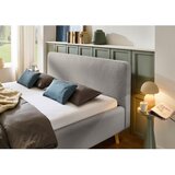 Meise Möbel Siva oblazinjena zakonska postelja brez letvenega dna 140x200 cm Mattis – | Shoptok.si