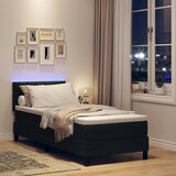  s opruga kutije s LED trakama Crna 80 x 200 cm tkanina | shoptok.hr