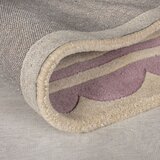 Flair Rugs Vijolična/v naravni barvi ročno tkana volnena preproga 120x170 cm Lois Scallop – | Shoptok.si