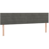  box spring s madracem LED tamnosivi 120 x 190 cm baršun | shoptok.hr