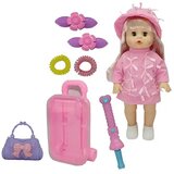 Magic Toys Melani 36cm velika lulajoča lutka s kovčkom, dodatki in zvočnimi efekti | Shoptok.si