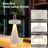  LED prigušiva spoljašnja punjiva dodirna stona lampa HALO LED/1,5W/3,7V 3000 mAh IP44 siva | Eponuda.com