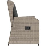  Vrtna klupa 2 pcs Svijetlo siva poliratan | Eponuda.com