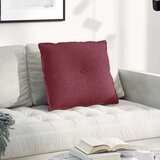  Jastuk za leđa Vinska crvena 60 x 19 x 50 cm tkanina | shoptok.hr