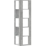  Kutni regal za knjige 5 razine boja betona 50x50x179 cm drveni | Eponuda.ba
