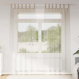 Voile zavjesa 2 kom. Pijesak 245 x 140 cm Poliester | shoptok.hr