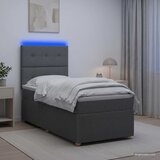  LED okvir za krevet s madracem Tamnosiva 80 x 200 cm Tkanina | shoptok.hr