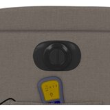  Električni masažni naslanjač taupe blago, (20923348) | Shoptok.si