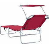  Ležaljka 2 pcs Crvena 58 x 188 x 77cm Poliester | shoptok.hr