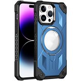 INF Magnetna torbica za telefon s stojalom, ki podpira brezžično polnjenje DarkBlue iPhone 15 Plus, (21373187) Cene