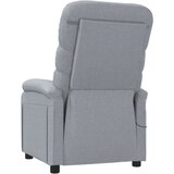  Masažna fotelja od tkanine svjetlosiva | shoptok.hr