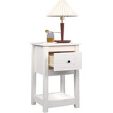  Noćni ormarići 2 kom bijeli 40x35x61,5 cm od masivne borovine | shoptok.hr